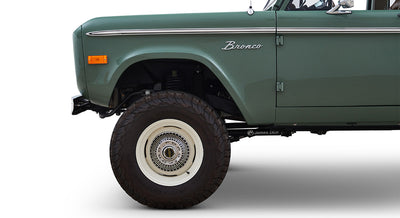 Classic Ford Bronco wheel and tire detail