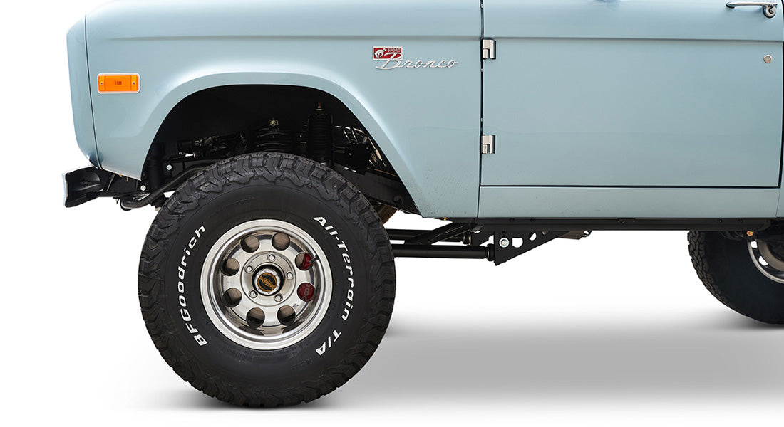 Classic Ford Bronco wheel and tire detail