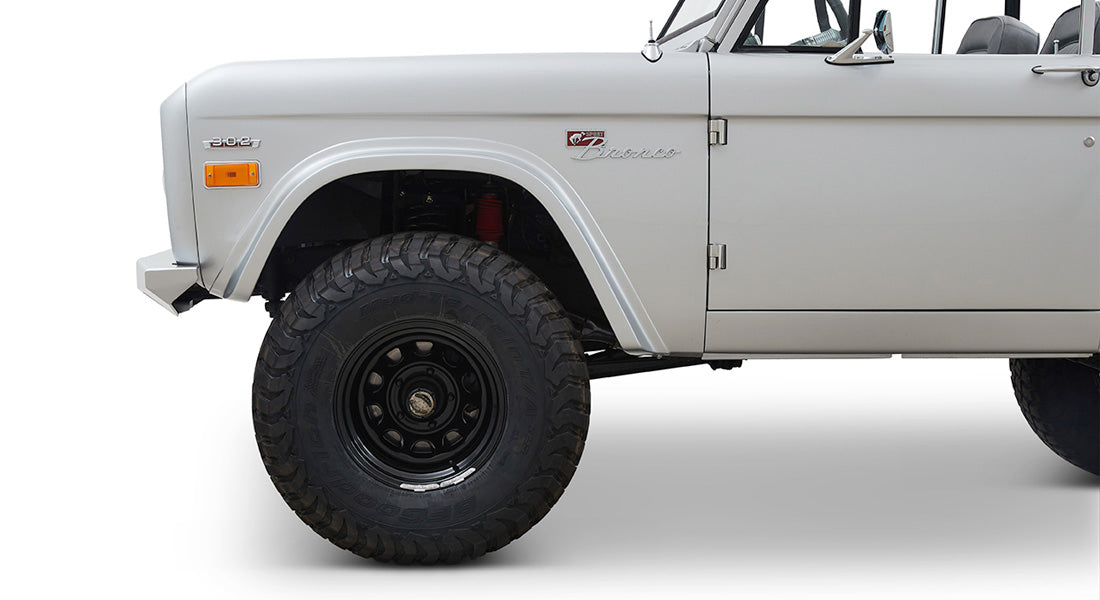 Classic Ford Bronco wheel and tire detail