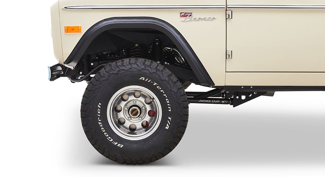 Classic Ford Bronco wheel and tire detail