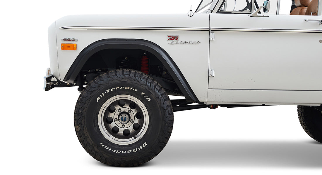 Classic Ford Bronco wheel and tire detail