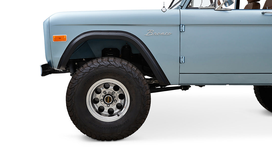 Classic Ford Bronco wheel and tire detail