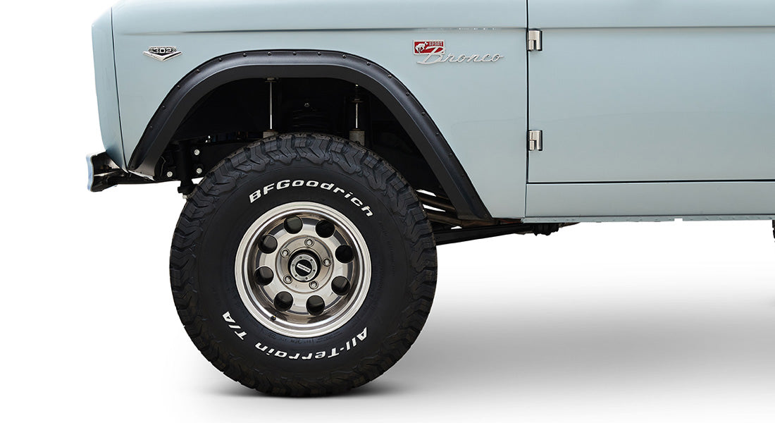 Classic Ford Bronco wheel and tire detail