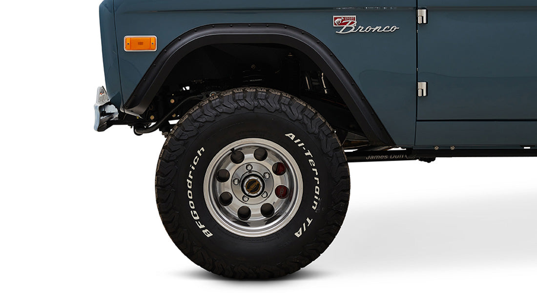 Classic Ford Bronco wheel and tire detail