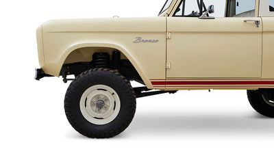 Classic Ford Bronco wheel and tire detail