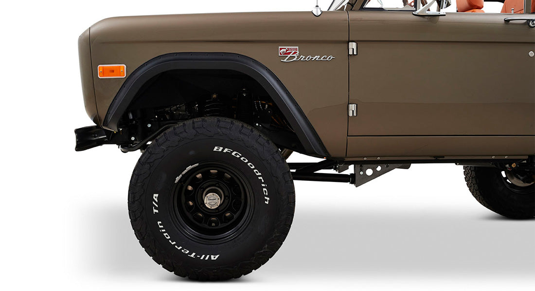 Classic Ford Bronco wheel and tire detail