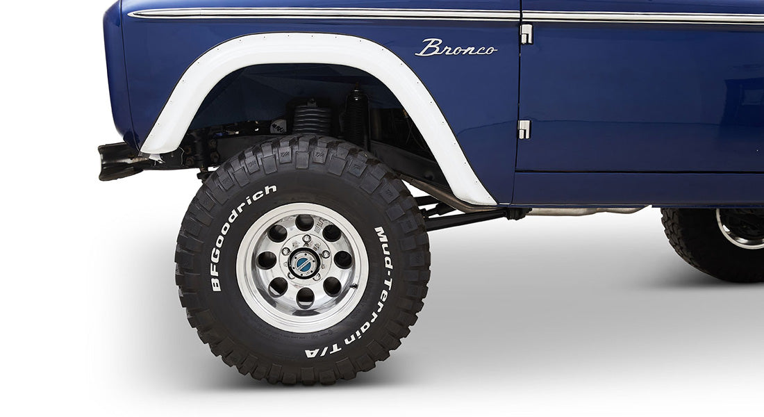 Classic Ford Bronco wheel and tire detail