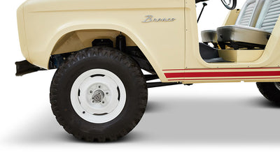 Classic Ford Bronco wheel and tire detail