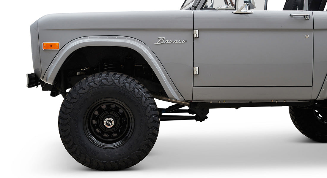 Classic Ford Bronco wheel and tire detail
