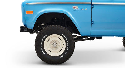 Classic Ford Bronco wheel and tire detail