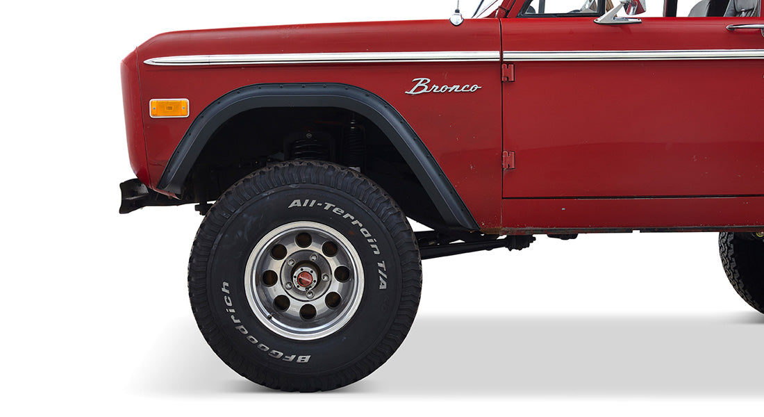 Classic Ford Bronco wheel and tire detail