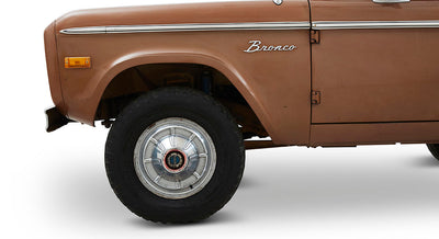 Classic Ford Bronco wheel and tire detail