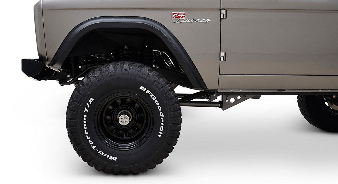 Classic Ford Bronco wheel and tire detail