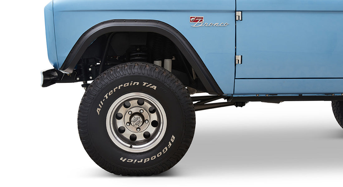 Classic Ford Bronco wheel and tire detail