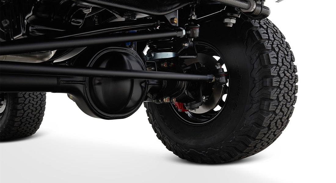 Classic Ford Bronco wheel and tire detail
