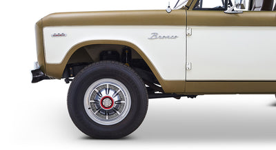 Classic Ford Bronco wheel and tire detail