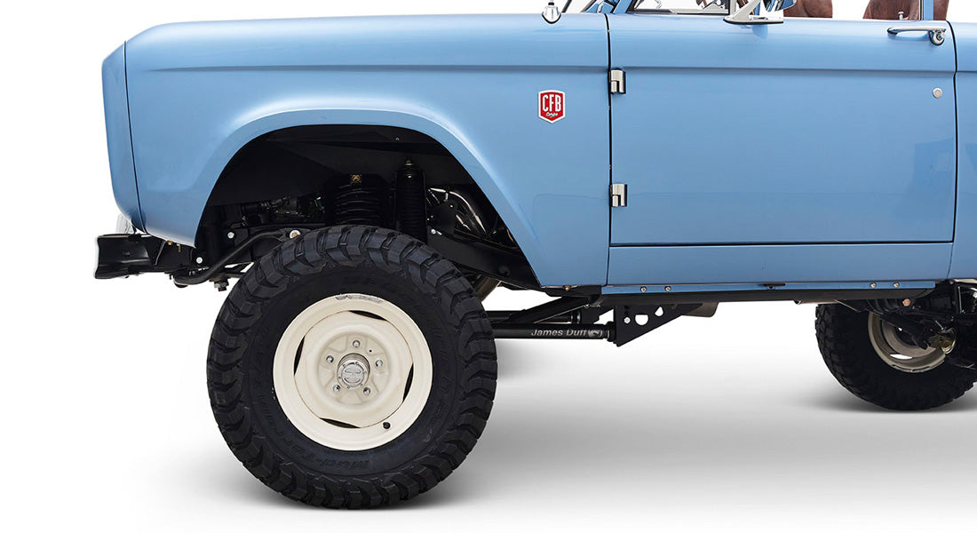 Classic Ford Bronco wheel and tire detail