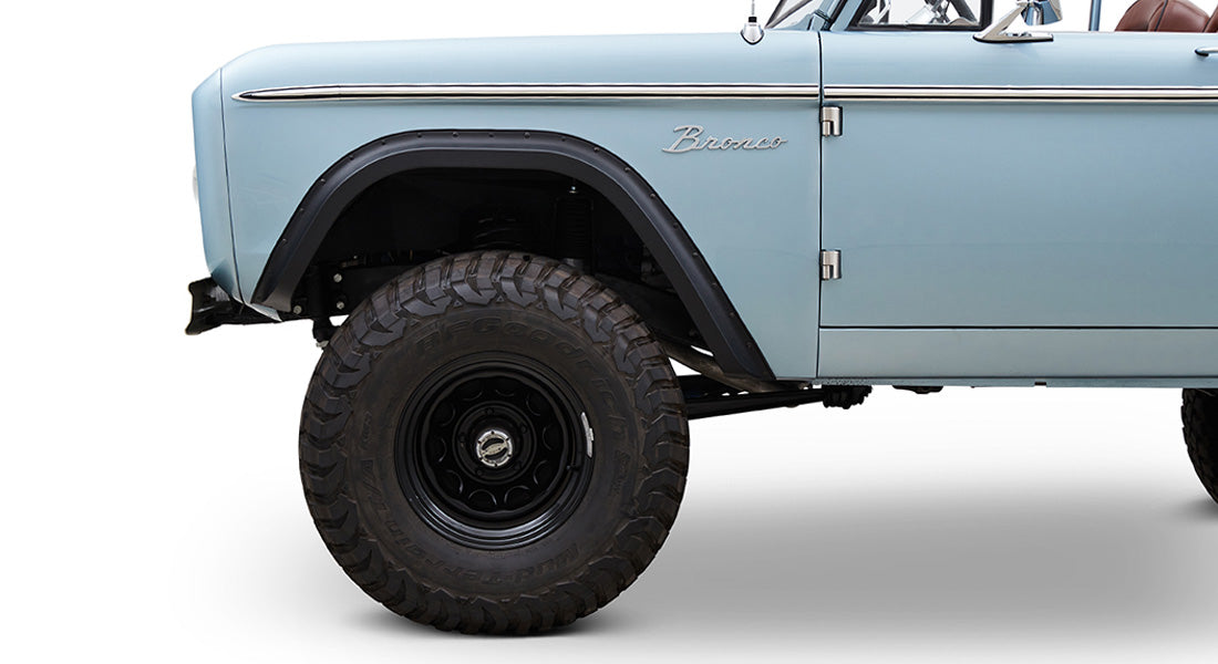 Classic Ford Bronco wheel and tire detail