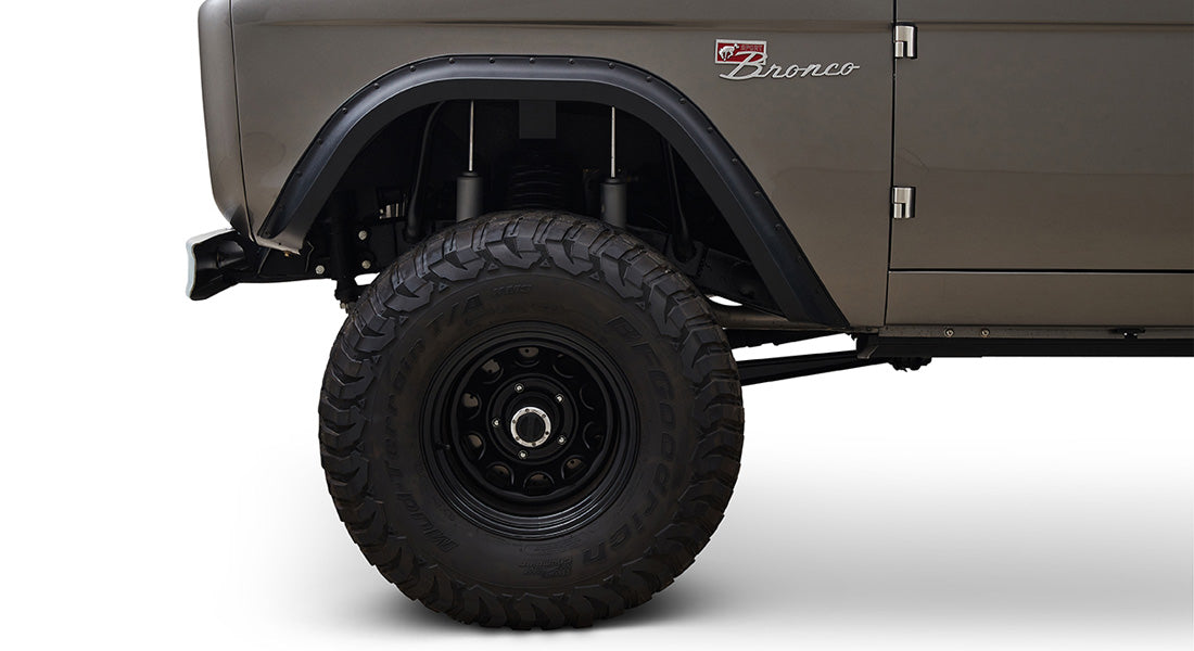 Classic Ford Bronco wheel and tire detail