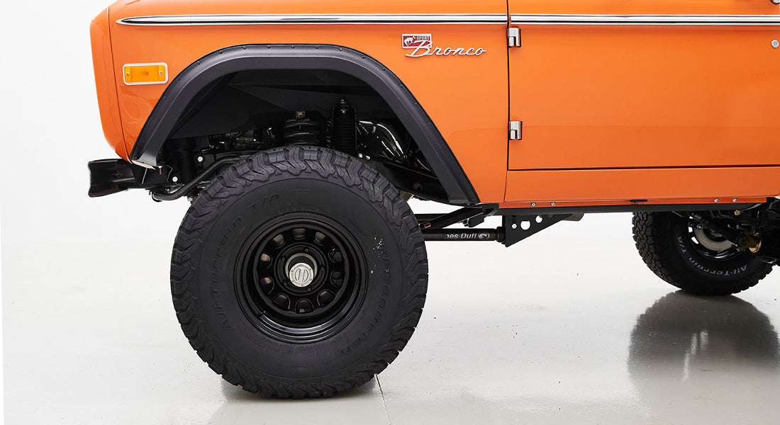 Classic Ford Bronco wheel and tire detail