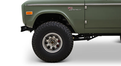 Classic Ford Bronco wheel and tire detail