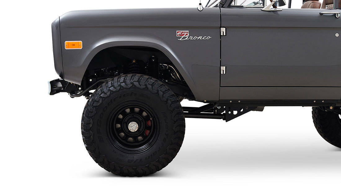 Classic Ford Bronco wheel and tire detail