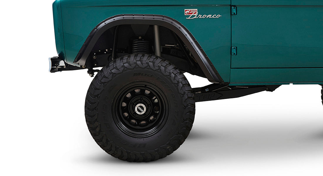 Classic Ford Bronco wheel and tire detail