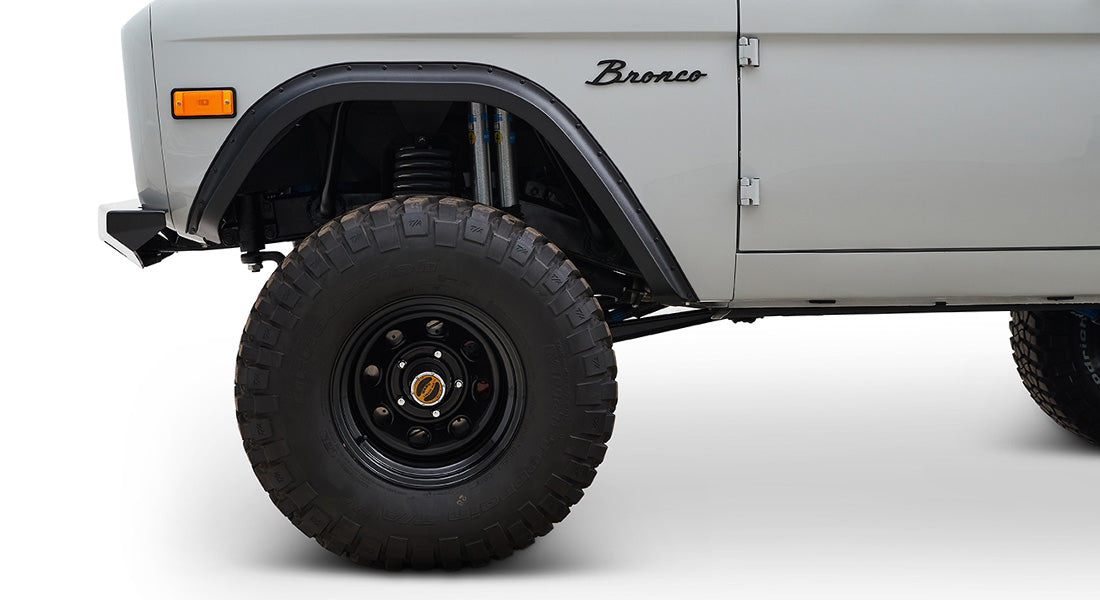 Classic Ford Bronco wheel and tire detail