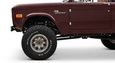 Classic Ford Bronco wheel and tire detail