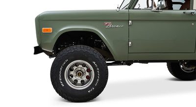 Classic Ford Bronco wheel and tire detail