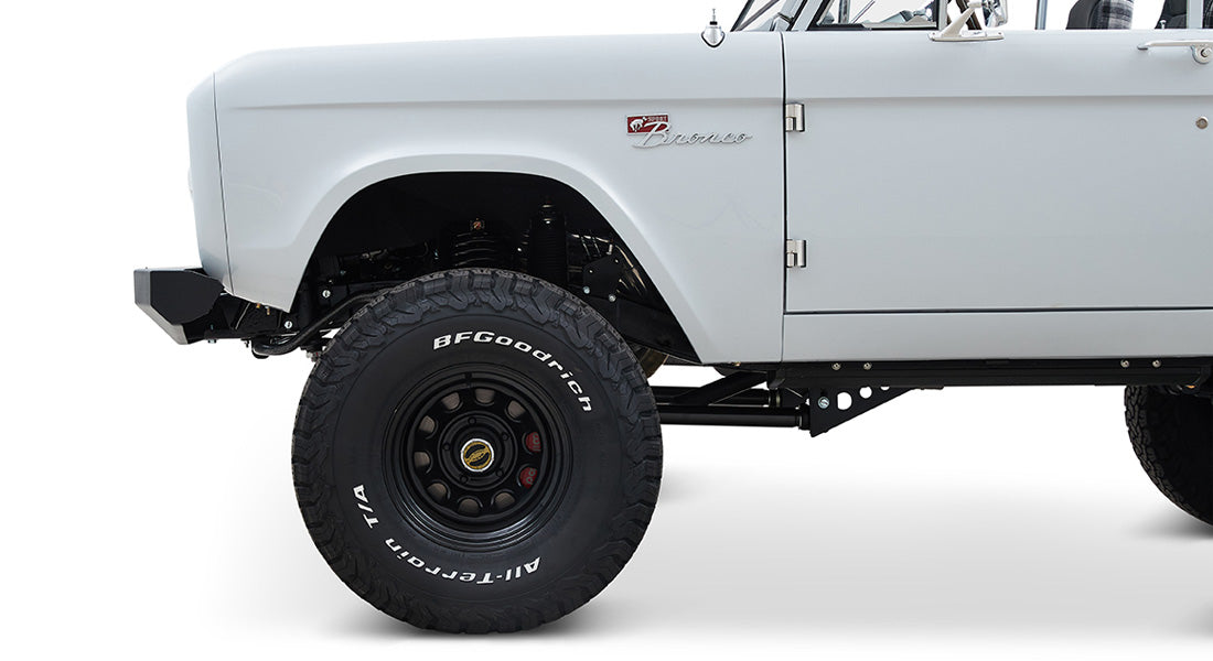 Classic Ford Bronco wheel and tire detail