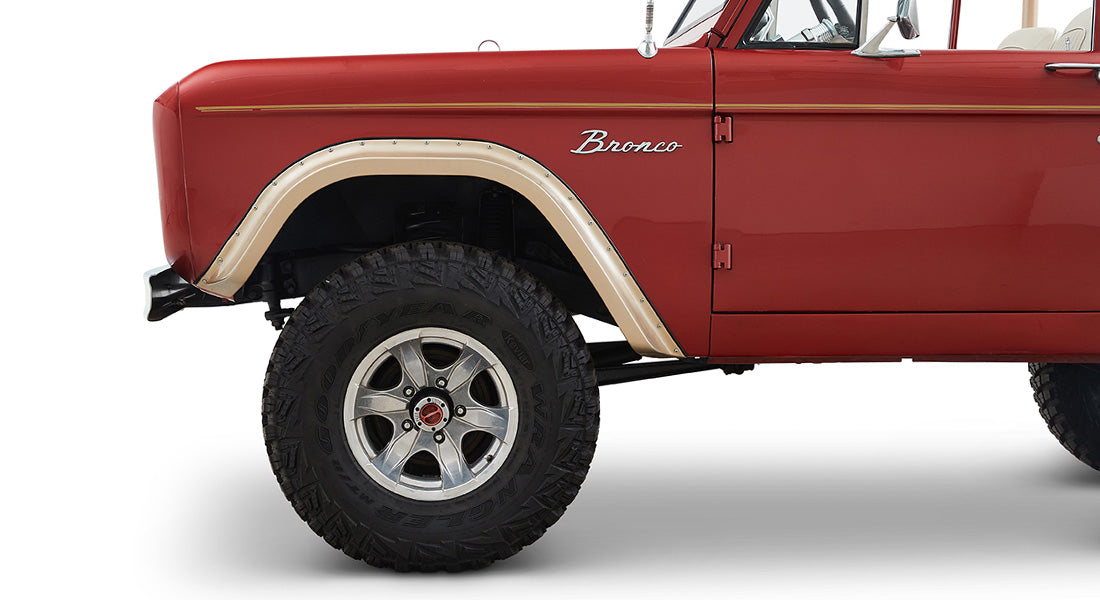 Classic Ford Bronco wheel and tire detail
