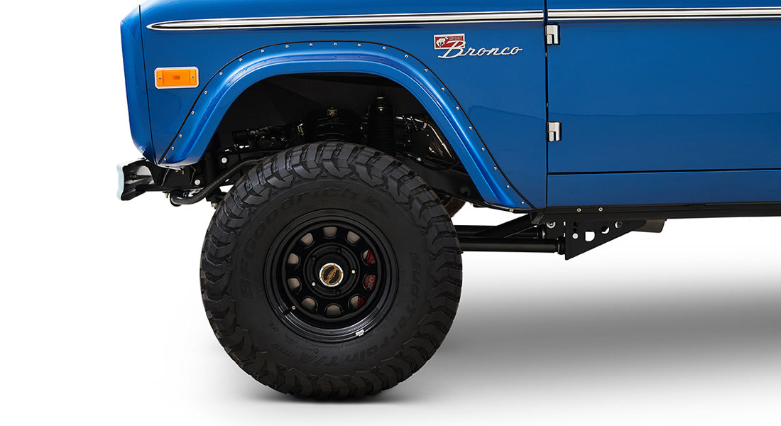 Classic Ford Bronco wheel and tire detail