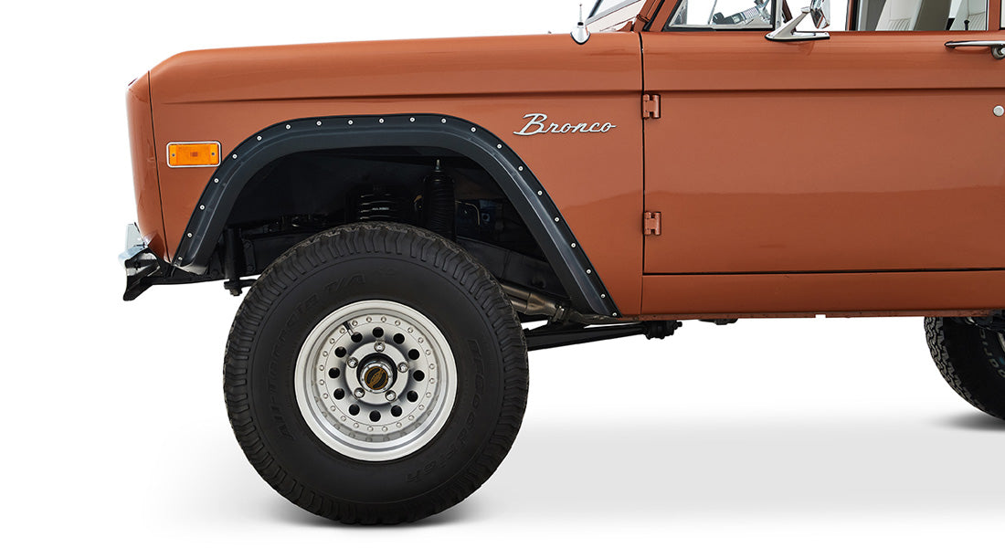 Classic Ford Bronco wheel and tire detail