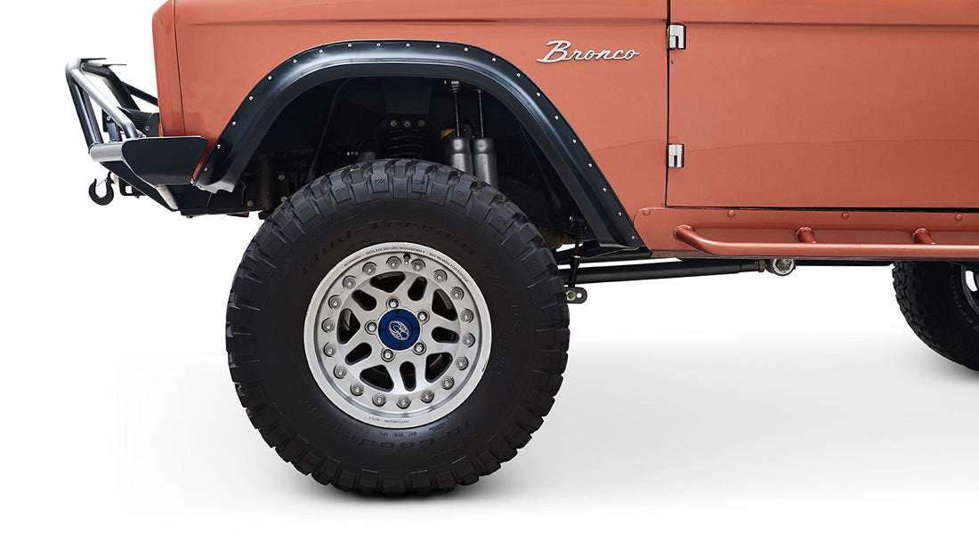 Classic Ford Bronco wheel and tire detail