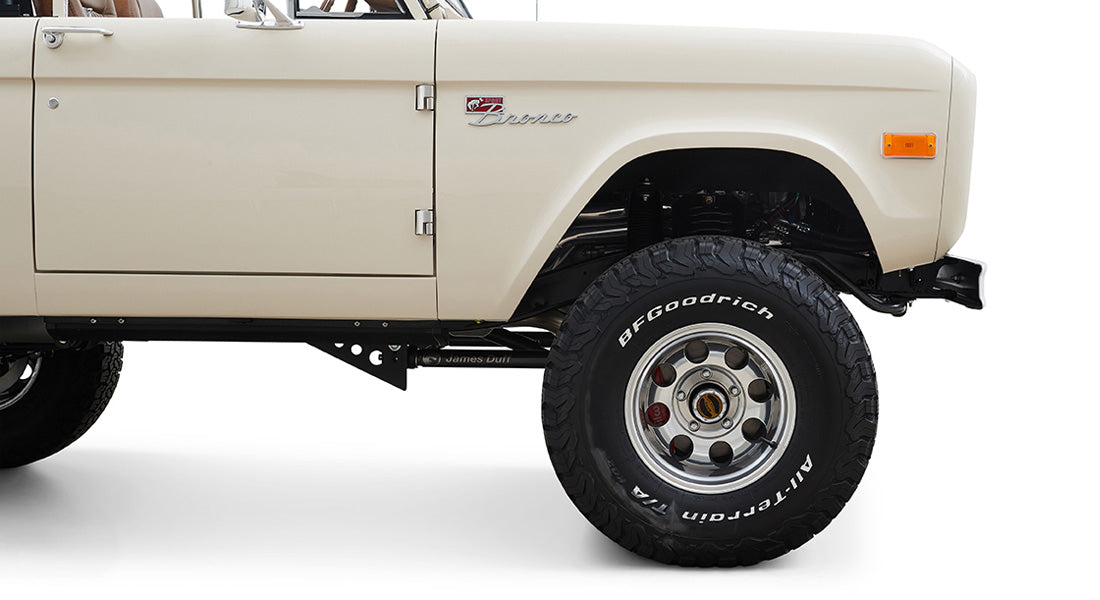 Classic Ford Bronco wheel and tire detail
