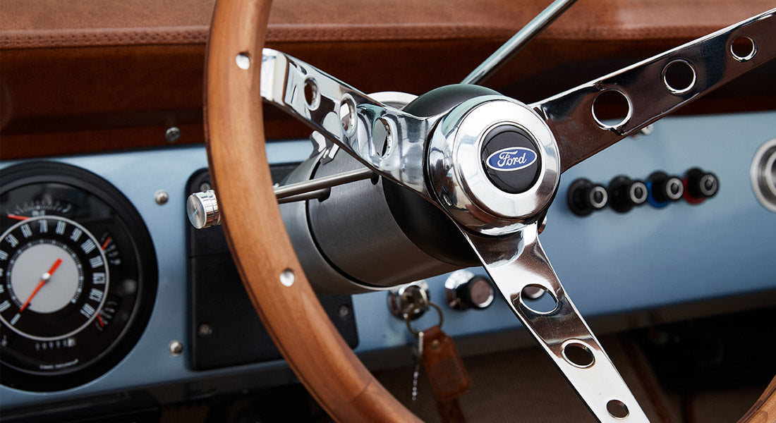 Classic Ford Bronco wheel and tire detail