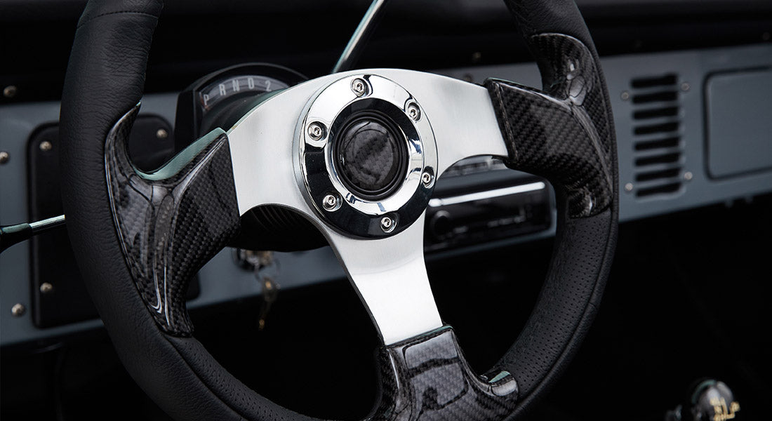 Classic Ford Bronco wheel and tire detail