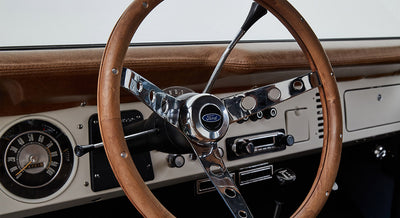 Classic Ford Bronco wheel and tire detail