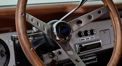 Classic Ford Bronco wheel and tire detail
