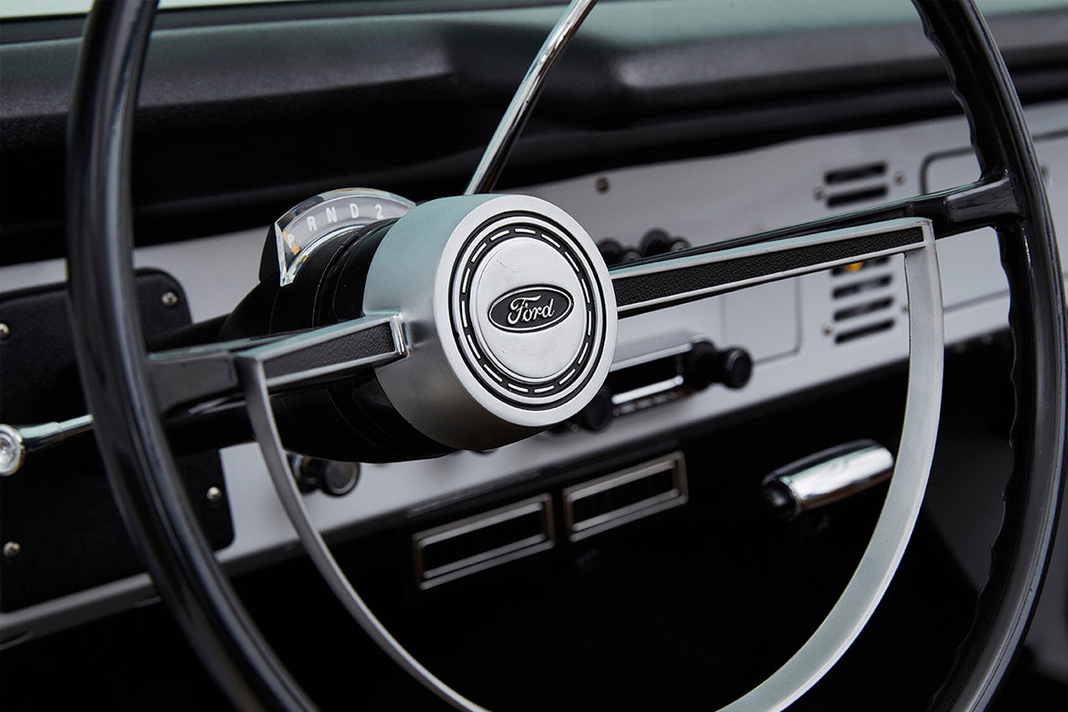 Classic Ford Bronco wheel and tire detail