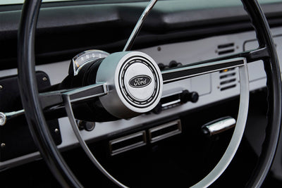Classic Ford Bronco wheel and tire detail