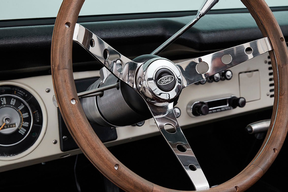 Classic Ford Bronco wheel and tire detail