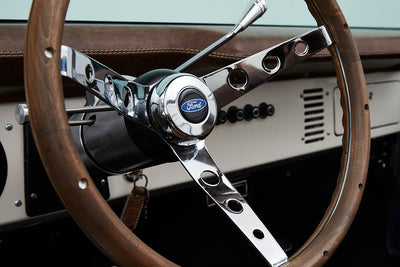 Classic Ford Bronco wheel and tire detail