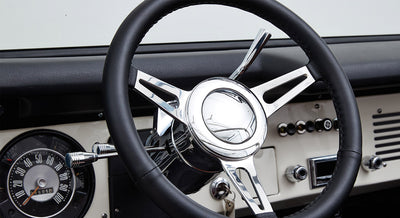 Classic Ford Bronco wheel and tire detail