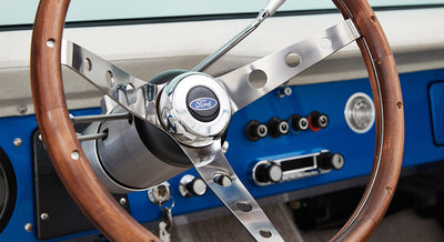 Classic Ford Bronco wheel and tire detail