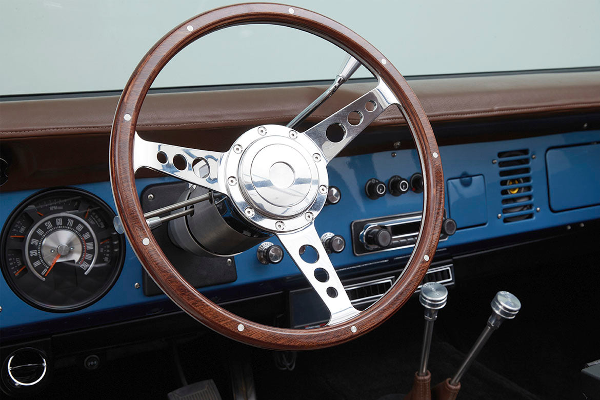 Classic Ford Bronco wheel and tire detail