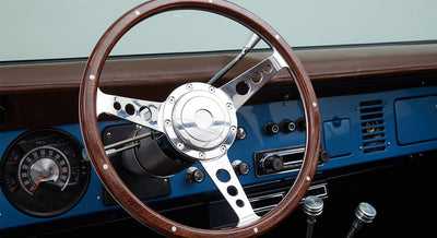 Classic Ford Bronco wheel and tire detail