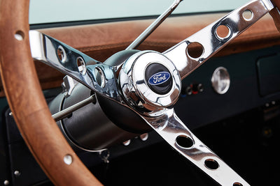 Classic Ford Bronco wheel and tire detail