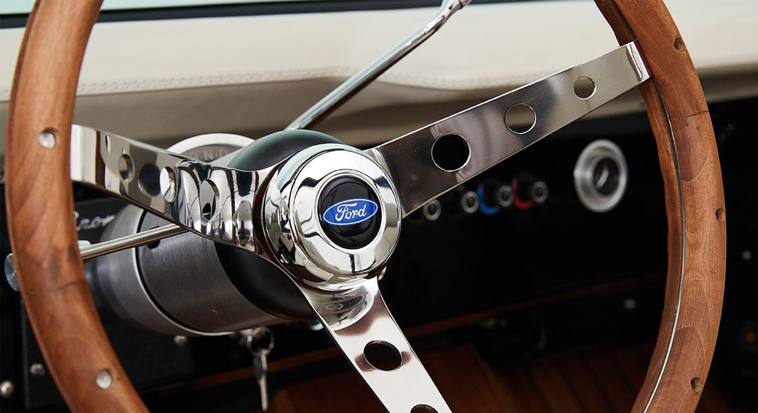 Classic Ford Bronco wheel and tire detail